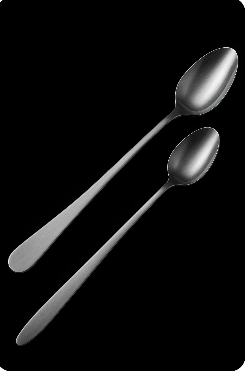 Mietbesteck Löffel für Latte Macchiato/ Longdrinklöffel
