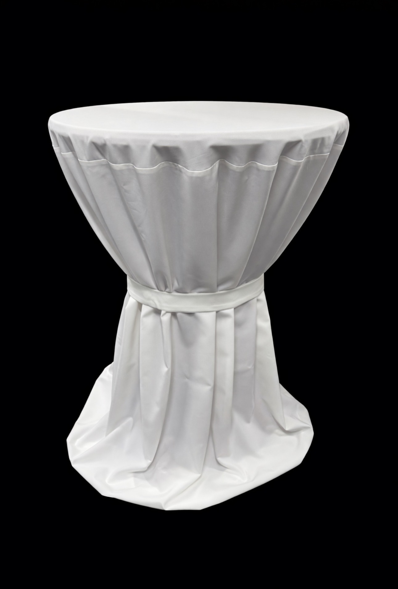 Husse cremeweiß für Stehtisch