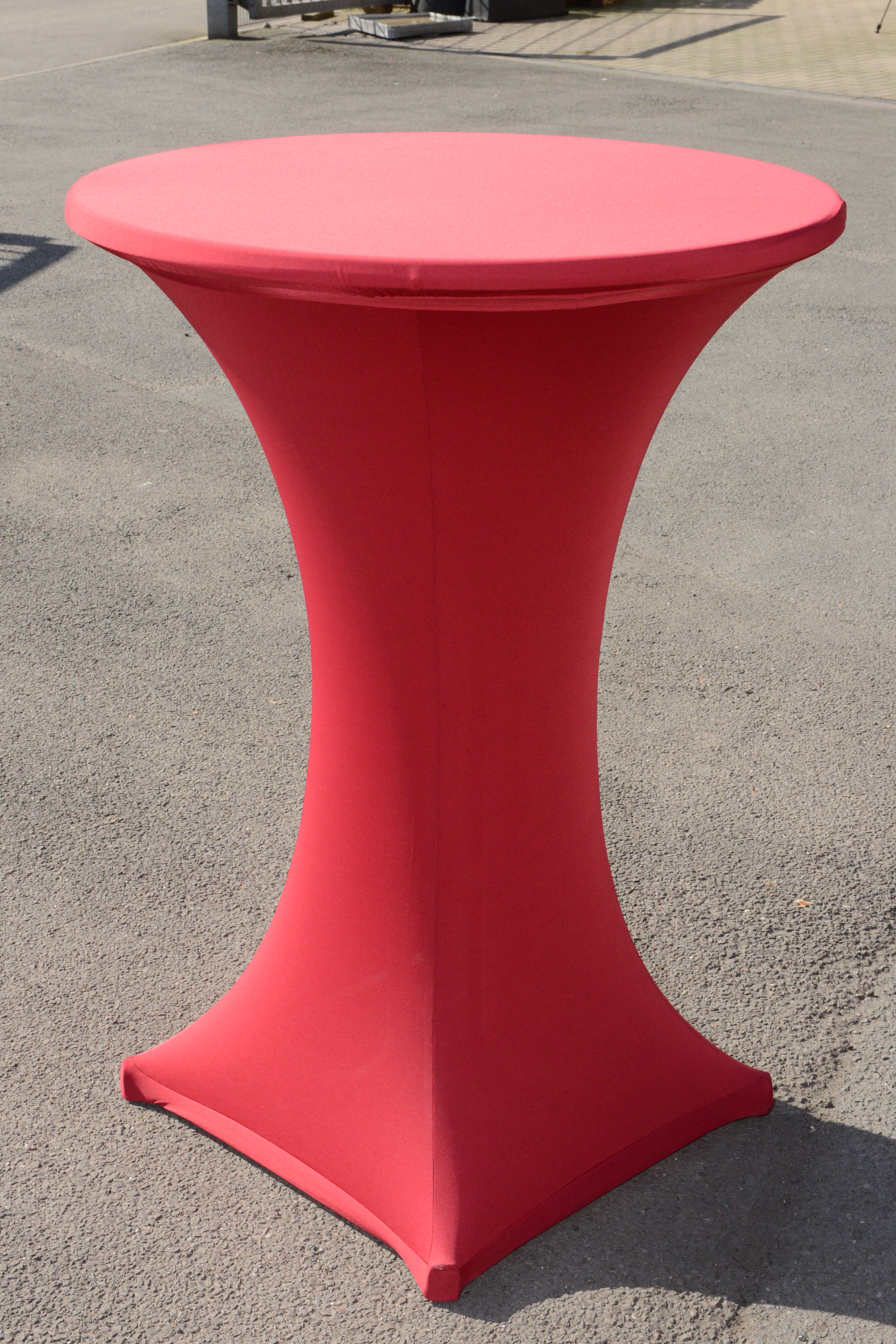 Stretchhusse bordeaux für Stehtisch 80 cm Durchmesser ( ohne Topcover)