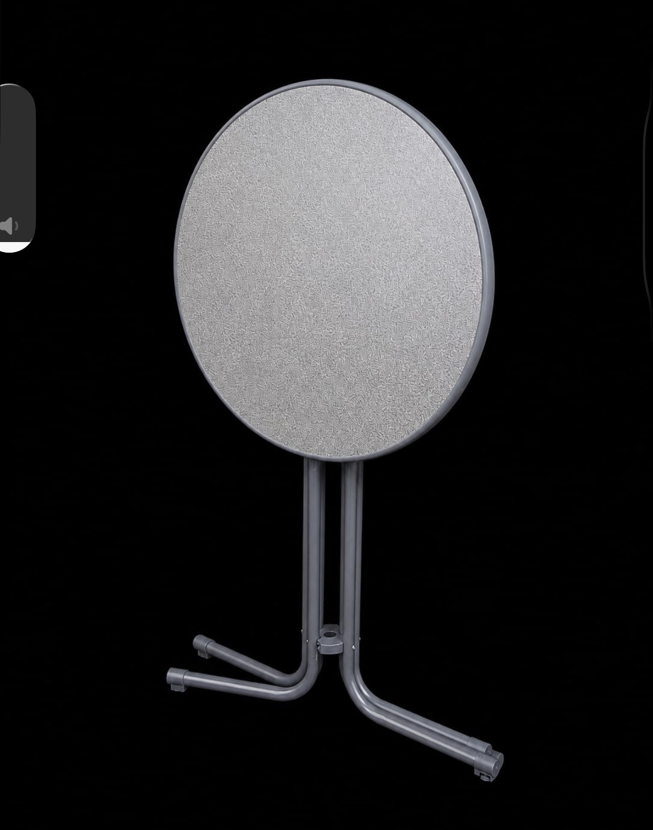 Stehtisch 80cm grau