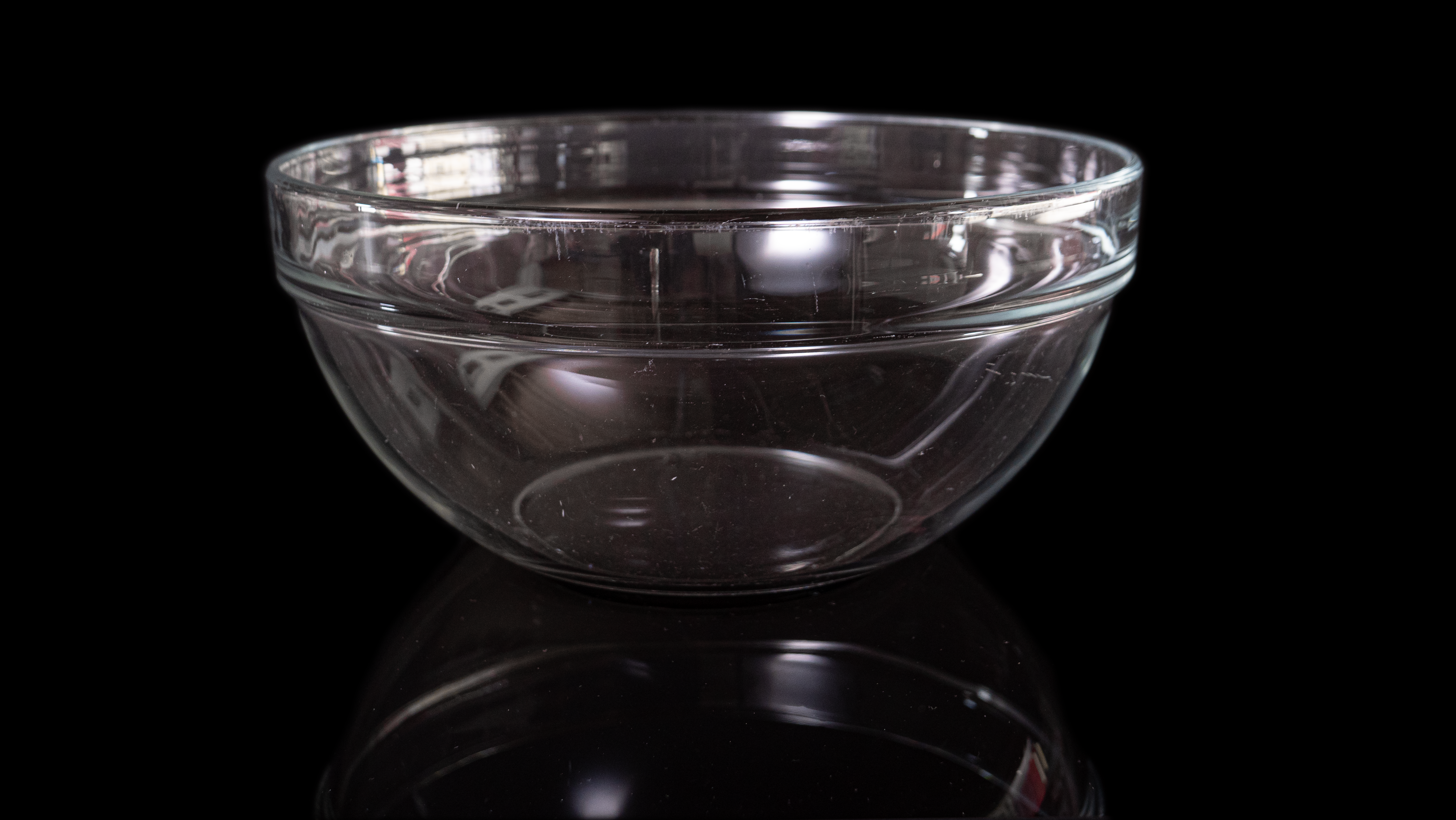 Mietgeschirr Salatschüssel Glas groß, 28-31 cm Durchmesser