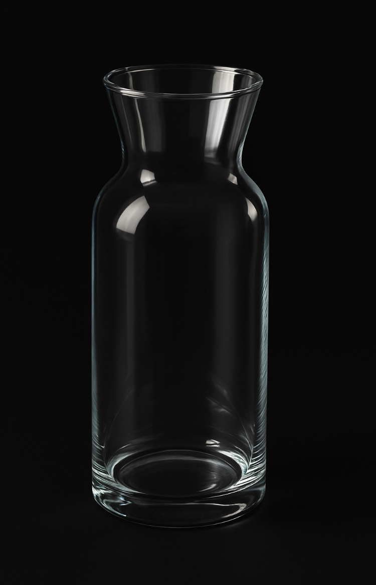 Mietgeschirr Karaffe/ Wasser/ Wein ca. 1,l ( hoch)